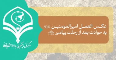 عکس العمل امیرالمومنین علیه السلام به حوادث بعد از رحلت پیامبر صلی الله علیه و آله و سلم